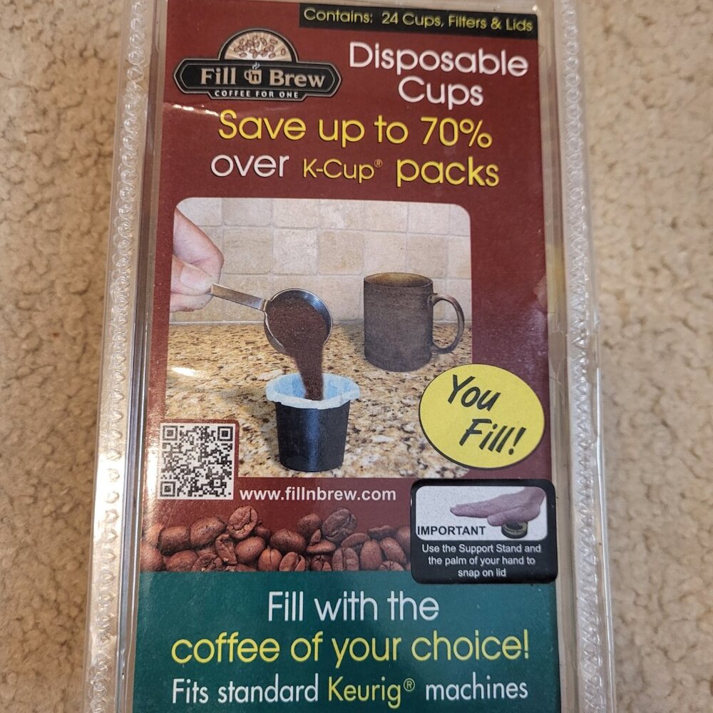 K-CUP Disposable Fill and Brew Coffee Cups
